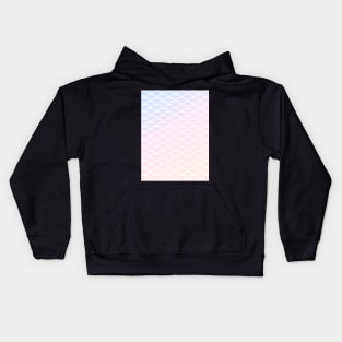 Cute geometric art deco pastel sunset pattern Kids Hoodie